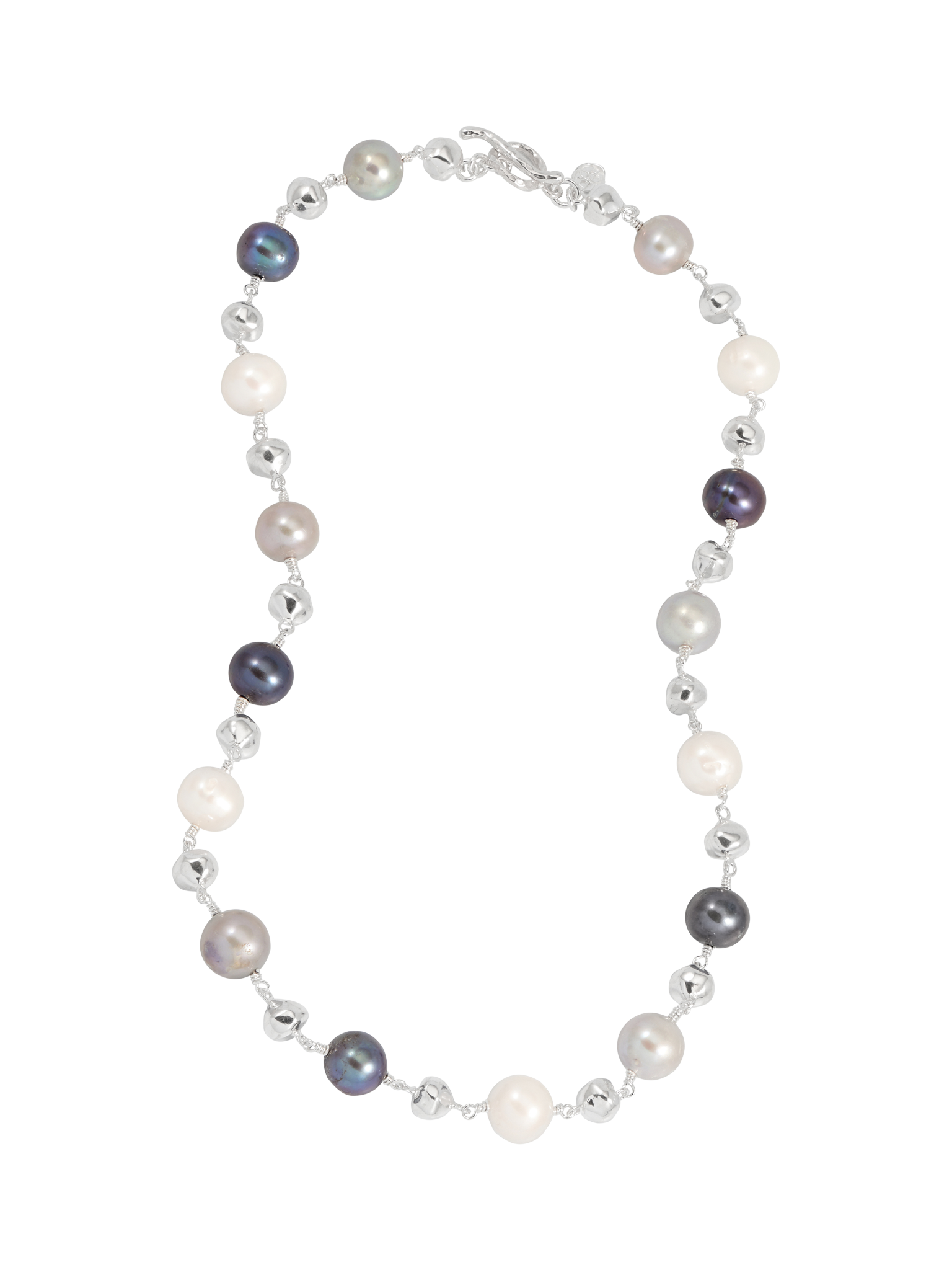 Nugget & mixed freshwater pearl necklace